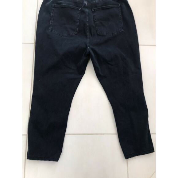 Good American Good Legs Denim Jeans High Waist Crop - Picture 10 of 11